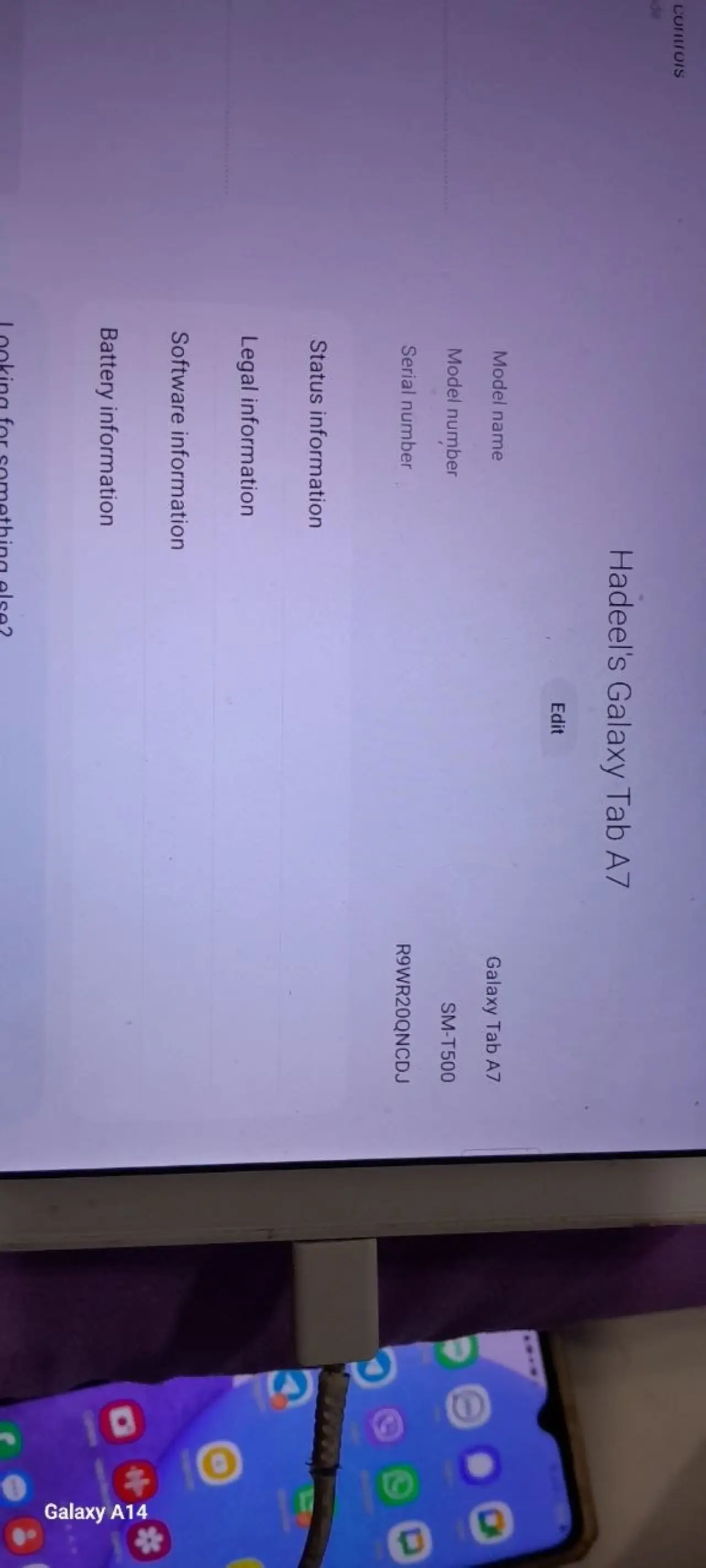 Samsung Galaxy tab A7 — 120,000 د.ع
