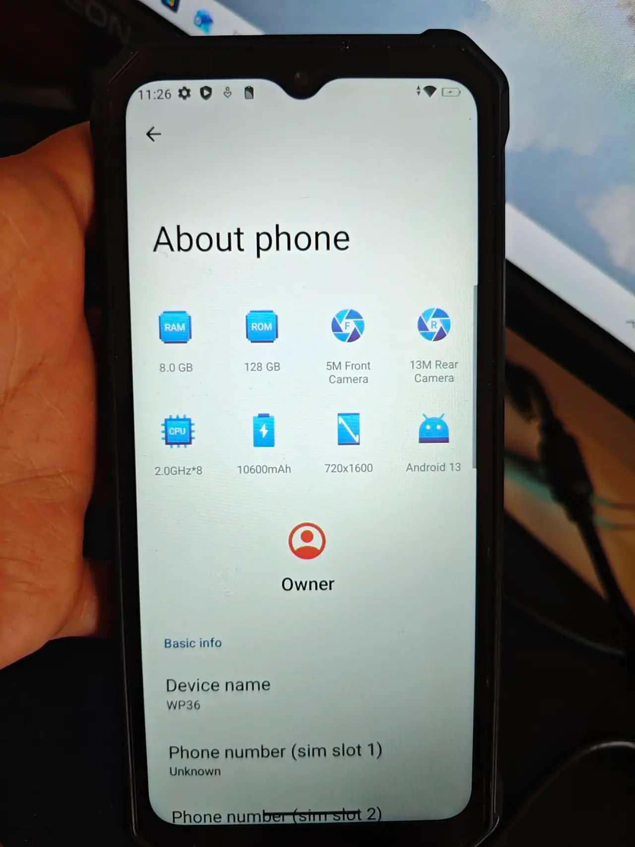 Oukitel WP36 — 220,000 د.ع