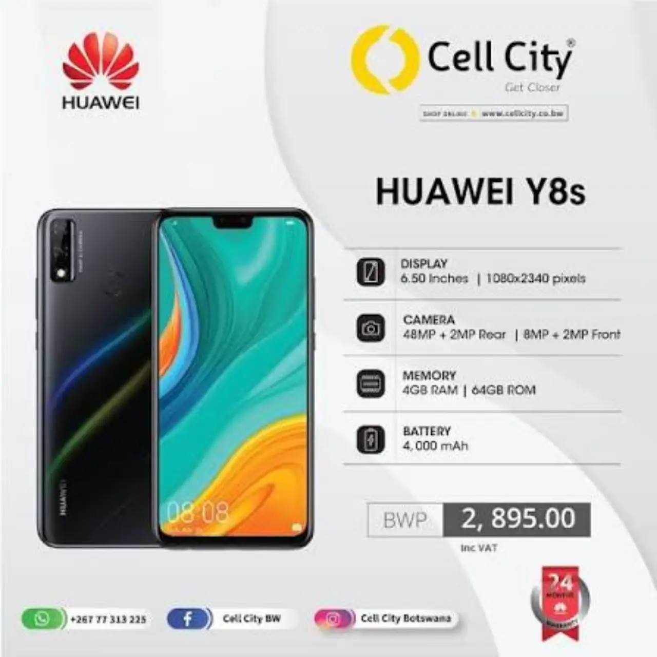 Huawei Y8s — 60,000 د.ع