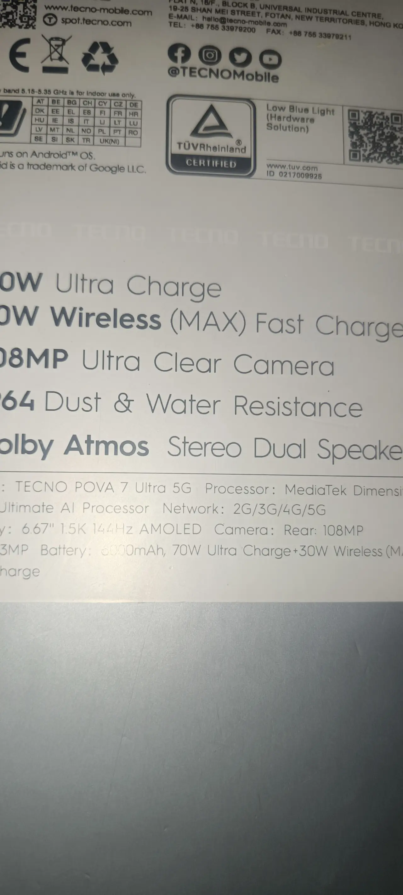 Tecno Pova 7 Ultra — 450,000 د.ع